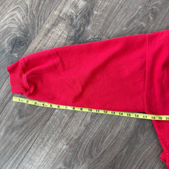 Vintagesoft Wedge Crewneck Sweatshirt – Large - Red - Picture 8 of 10